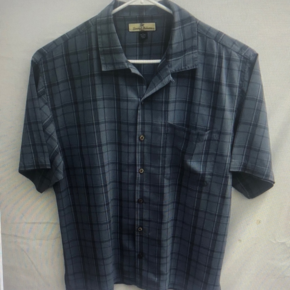 Men's Blue Plaid Shirt